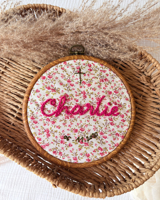 Tambourin brodé ✨ 17cm