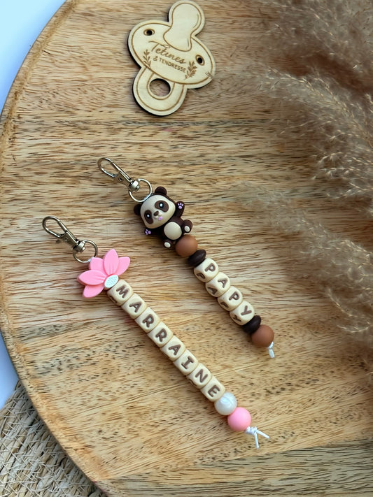 Porte clé long avec fantaisie